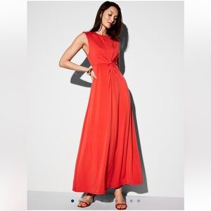 The Ocassion by Old Navy Vibrant Red Twist Front Dress